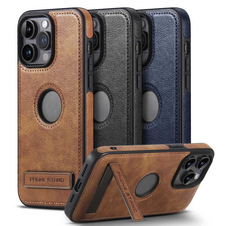 PU Leather Phone Cases Design for iphone 16 15 14 13 12 Pro Max With Stand New Style logo Hole Mobile Phone Cases