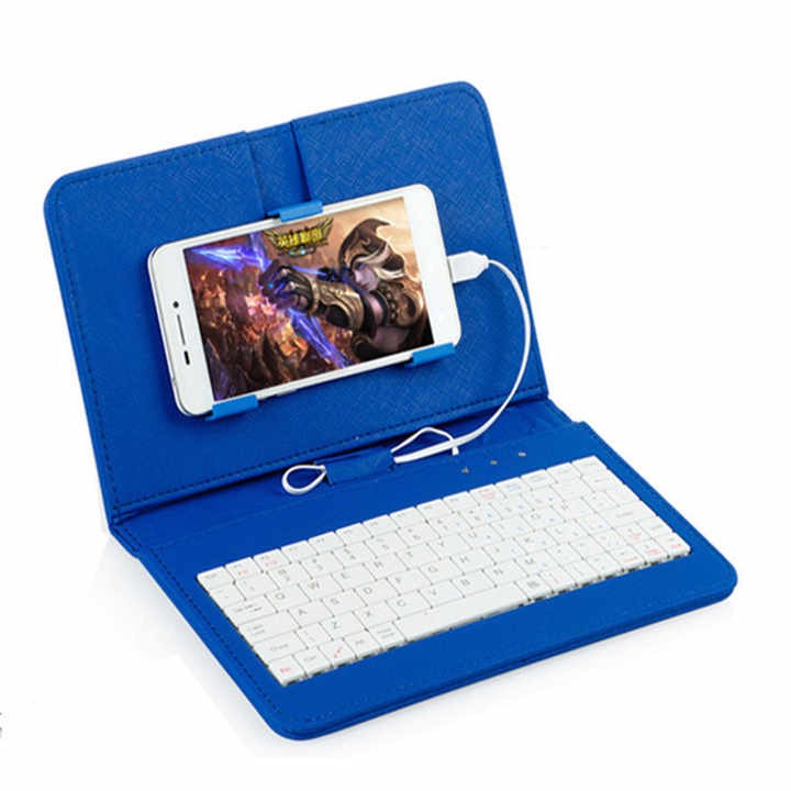 4.8-6.0 Inch Android OTG Universal protection Phone Leather case Mobile Phone Leather Keyboard